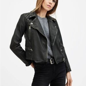Women's Black Leather Jacket